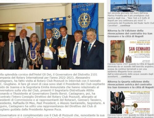 Visita del Governatore Castagnaro al Rotary Club Pozzuoli