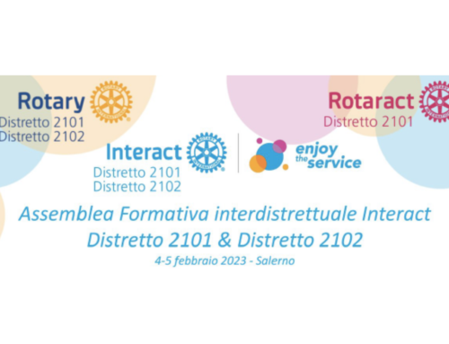 Il 4 e 5 febbraio a Salerno l’Assemblea formativa Interdistrettuale Interact 2101 e 2102