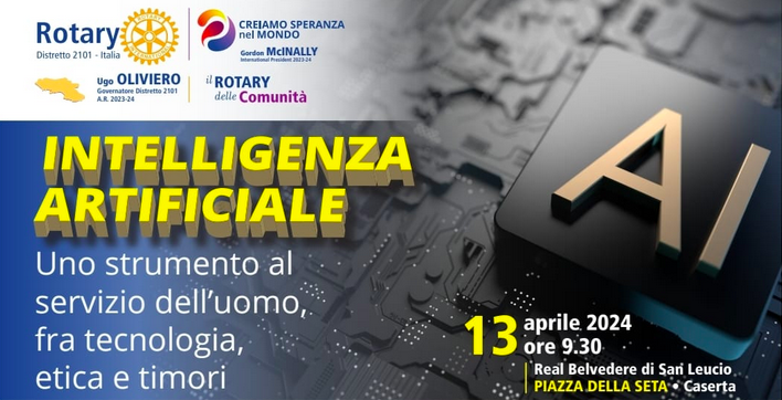 Convegno Rotary sul tema dell'Intelligenza Artificiale: tra tecnologia, etica  e timori - Distretto Rotary 2101